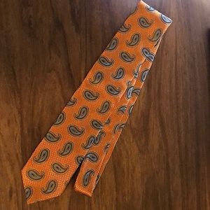 Nordstrom Orange Paisley Tie